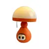Lámpara de mesa de muñeca naranja linda, decoración de escritorio de alta gama, luz nocturna creativa para habitación infantil, dormitorio, mesita de noche