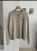 Chamarra suéter KEKEZOON estilo coreano con bordado de cachorro y botón de arcoíris para mujer, cárdigan holgado para otoño e invierno, moderno 8919
