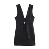 Comercio Exterior Europeo y Americano Transfronterizo Ropa de Mujer Aliexpress Popular Otoño Nuevo Joyería Lazo Vestido Corto