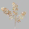 Série de Flores Artificiais Douradas Cuidadosamente Selecionadas: Eucalipto, Flores Pequenas em Forma de Leque, Hortênsias, Orquídeas Phalaenopsis, Decorações de Balde da Fortuna para o Ano Novo e Festival da Primavera