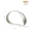 Vaso Cerámico Eléctrico Plateado Geométrico Moderno Simple Adornos Lujo Accesible Sala de Estar Entrada Gabinete de TV Nicho Estilo Obras de Arte