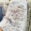 Novo tecido de chiffon jacquard semitransparente de flores Guofeng para vestido, camisa com protetor solar, tecido macio e elegante