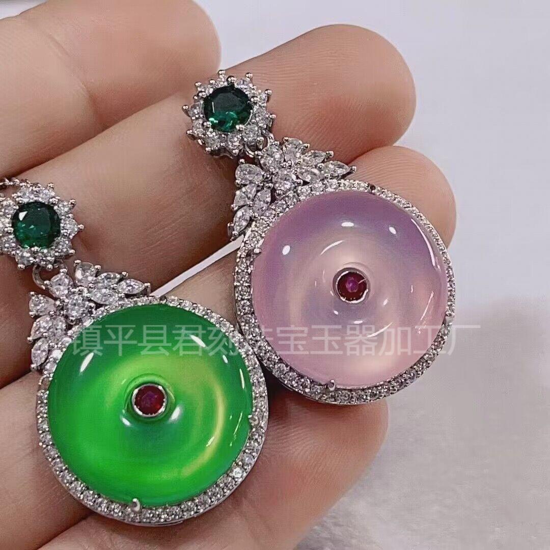 镶嵌玉髓平安扣