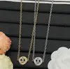2025 Nuevo Modelo Chanel Auténtico de Marca Collar Redondo Trenzado Doble C para Mujer, Collar Versátil de Lujo de Alta Gama al por Mayor