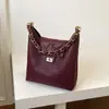 Bolso de Hombro Acolchado con Cadena Nuevo 2026 para Mujer, Gran Capacidad, Versátil para el Trabajo Diario y al Hombro/Cruzado