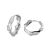Brincos de prata esterlina 925 com torção de fio, brincos minimalistas, versáteis, retrô, elegantes, estilo coreano, femininos, sofisticados