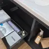 Gabinete de Baño de Aleación de Aluminio Moderno y Sencillo de Fábrica Juego Combinado Baño del Hogar Lavabo Cerámico Integrado Lavamanos
