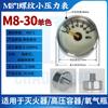 M8 * 1 hilo presión constante luminoso reloj pequeño color monocromático 5-40mpa diámetro 25mm 30MPA accesorios de bomba de aire de alta presión
