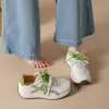2026 nuevos tenis Forrest Gump de bloques de color estilo Hong Kong, zapatillas casual blancas con cordones para mujer, zapatillas de entrenamiento alemanas de suela gruesa para estudiantes