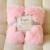 Manta decorativa rosa al por mayor para niños, accesorios de fondo para fotos de boda, manta de viento estilo ins, manta para la siesta