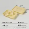 Caixas de Almoço de Três, Quatro e Cinco Compartimentos Feitas de Amido de Milho, Biodegradáveis, Ecológicas, Caixas de Almoço Descartáveis