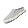 Sapatos Casuais Masculinos Slip-On da Moda de Verão Loafers Casuais Estilo Coreano Sapatos Respiráveis de Lona de Linho
