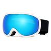 Gafas de esquí de doble capa con protección UV, antivaho de alta definición, con revestimiento al vacío para miopía y ajuste a presión.