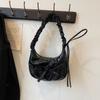 Bolsa de Axila com Textura Única para Mulheres 2025 Nova Moda Bolsa Plissada Versátil Bolsa de Ombro para o Dia a Dia Atacado