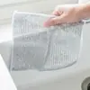 Paño de Limpieza de Alambre Metálico, Malla de Alambre de Acero de una Sola Capa, Secado Rápido, Absorbente de Aceite, Multiusos, Fácil de Limpiar, Adecuado para Lavar Platos y Eliminar Sarro de Ollas