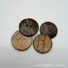 Botones Naturales de Coco de Dos Agujeros para Camisas, Cárdigans, Suéteres y Abrigos de Niños
