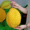 Modelo de Travesseiro Dourado de Durian Simulado, Durian de Fruta Plástica Falsa, Peça de Decoração para Vitrine de Loja, Adereço de Anel de Fruta