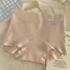 Ropa interior tipo boxer de algodón para mujer, de algodón puro, cintura media-alta, sin costuras, 100% algodón, entrepierna antibacteriana, transpirables, tipo boxer para mujer