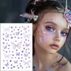 Mariposa de Tul Aurora Transparente de Hielo Mariposa Autoadhesiva Escenario de Performance Cara Maquillaje Super Brillante Decoración de Diamantes 3D
