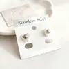 Pendientes de acero de titanio de alta calidad, de venta caliente, modernos, nuevos, que conservan el color, para mujer, estilo de moda europeo y americano versátil de lujo ligero