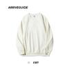 AG600g Moletom Masculino Ombro Manga Longa Super Macio Sem Veludo Gola Redonda Outono Leve Maduro Casual Solto Moda Marca Jaqueta