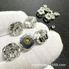 Rhinestones con Tachuelas de Máquina de 4 mm a 10 mm, Accesorios para Ropa con Forma de D, Rhinestones con Garras Tachuelados de Máquina, Botones con Garras Tachuelados de Máquina