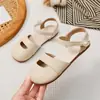 2026 Novos Sapatos Romanos de Solado Macio de Verão para Crianças Sapatos de Princesa Sapatos de Praia de Verão Sandálias Fechadas para Meninas