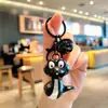 Luz Noturna de Cobra Torcida em Desenho Animado, Chaveiro Brilhante, Chaveiro Engraçado que Produz Som, Pingente de Mochila, Pequeno Presente