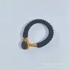 Accesorios DIY Hechos a Mano Cierre de Nudo de Diamante Gradiente de Colores Llavero Colgante Anillo Hebilla Cuerda de Decoración para Bolsa