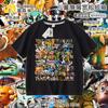 Clásicos de Montaña y Mar Americanos Hombre Palo de Madera Tongtongge Ropa Infantil Marca de Moda Ropa Periférica Camiseta de Manga Corta Media Manga Base Top