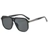 Gafas de Sol Cuadradas de Doble Puente Estilo Nuevo Transfronterizas Europeas y Americanas para Hombres y Mujeres, Gafas de Sol de Moda de Alta Gama para Exteriores Anti-UV 9219