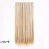 Peruca feminina europeia e americana, extensão de cabelo longo e liso, peça única, cinco clipes, peruca de cabelo com grampo, cortina de cabelo de fibra química, tomada de fábrica