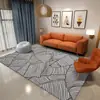 Nueva Alfombra de Piso Sala de Estar Dormitorio Lujo Ligero Alta Calidad Simple Cobertura Total Sofá Alfombra de Piso Grande Mesa de Café Limpiable Alfombra de Mesita de Noche