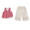 Conjunto de Verano para Niñas 2026 Nuevo y Moderno Vestido de Verano Infantil para Bebés, Conjunto Casual Ligero de Dos Piezas sin Mangas