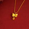 Colar Pingente Ouro de Areia Vietnamita Feminino Cor Duradoura Sem Descoloração Pulseira Princesa Anel de Verão Versátil Produtos Genuínos Joias de Ouro Imitação