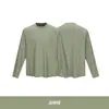 Camiseta Unisex de Manga Larga Otoño Outdoor Ciclismo Suelta Casual Cuello Redondo Pareja EcoSilk Sorona 7A Antibacterial Secado Rápido