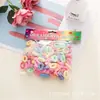 Yiwu Pequeños Productos Joyería Infantil Anillos para el Cabello Toalla Sin Costuras Color Caramelo para Niñas Lazo para el Cabello Tendones de Goma Desechables