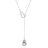 Collar de Calabaza de Plata de Ley 925 para Mujer Cadena de Clavícula Elegante de Lujo Ligero de Gama Alta con Colgante de Diamante Estilo de Moda Nacional Cadena para el Cuello