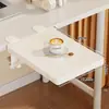 Placa de extensão para mesa de escritório, dobrável e expansível, bandeja de teclado sem furos, prateleira de expansão para bancada