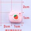 Mini oso Raspberry manicura lindo infantil diy pegamento en crema funda para teléfono goteando pinza para el cabello resina accesorios material