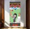 Tíbet Thangka Estatua de Buda Tela Colgante Tela de Pared Tela de Fondo Sala de Estar Pasillo Tapicería de Tela Decoración de Pared Pintura Colgante de Ópera del Tíbet