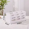 En stock Caja de Almacenamiento de Vajilla de Madera Escritorio de Cocina Cuchara Cuchillo y Tenedor Caja de Almacenamiento de Madera Caja Plana de Vajilla de Madera Maciza