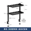 Estante de almacenamiento plegable de oficina montado en la pared, extensor de altura de escritorio, organizador multicapa de acero al carbono con clip
