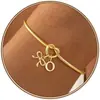 Pulsera con dijes de alfabeto de 26 letras, estilo europeo y americano transfronterizo, brillante, anudada, diseño de nicho, moderna y versátil, pulsera nueva