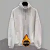 Sudadera estilo universitario transfronteriza con forro de polar, unisex, para otoño e invierno, con diseño de media cremallera, adecuada como prenda exterior informal para adolescentes