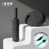 Guarda-chuva de 24 varetas personalizável com impressão de logotipo, totalmente automático dobrável, revestimento preto, para sol e chuva, presente corporativo, guarda-chuva promocional, atacado