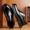 Piel de Vaca de Capa Superior para Hombre Transpirables Antideslizantes Nuevos Zapatos de Cuero para Hombre Formales de Negocios Cuero Genuino Zapatos de Trabajo Derby