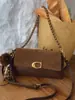 Bolso de Cadena de Cuero Nobuk Bolso Cuadrado Pequeño Bolso de Axila para Mujer 2025 Nuevo Cuero Suave Casual Versátil Moda Bolso de Hombro Único Cruzado