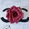 Flores Artificiales, Cabezas de Rosa Hechas a Mano, Rosas Impresas en Seda, Ramilletes de Boda, Flores para Muñeca, Coronas de Flores, Flores Falsas al por Mayor, Flores Artificiales