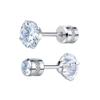 Pendientes de Zirconia Transfronterizos Joyería de Gama Alta Nicho Pendientes de Hélice para Oreja Metal Pendientes de Gama Alta Tachuelas para Oreja Venta al por Mayor
